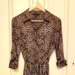 Leopard print maxi dress